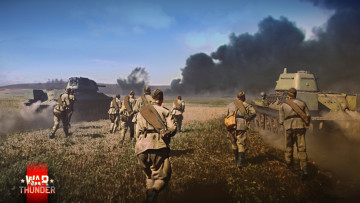 Картинка видео+игры war+thunder солдаты танки война