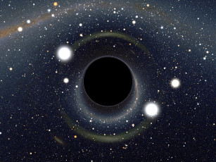 обоя Чёрная, дыра, космос, Черные, дыры