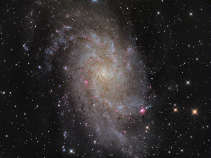 Картинка m33 космос галактики туманности