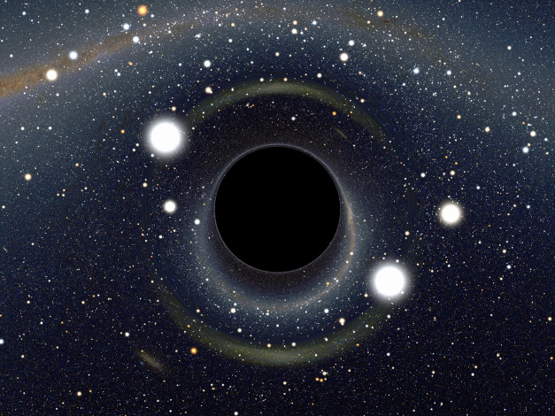 Обои картинки фото Чёрная, дыра, космос, Черные, дыры