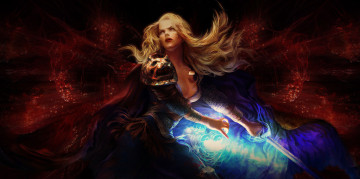 Картинка path+of+exile видео+игры девушка меч магия