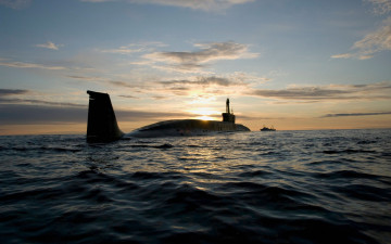 Картинка корабли подводные+лодки закат