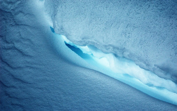Картинка природа зима пещера лед снег