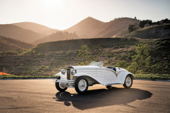 Картинка isotta+fraschini+tipo+8a+spyder+flying+star+touring+1931 автомобили классика ретро белый горы