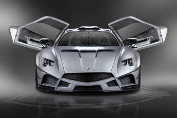 обоя mazzanti evantra millecavalli 2017, автомобили, mazzanti, серебристый, двери