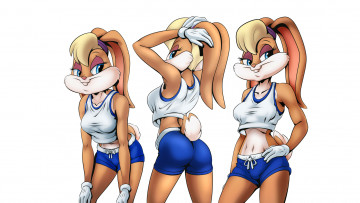 Картинка мультфильмы looney+tunes lola bunny