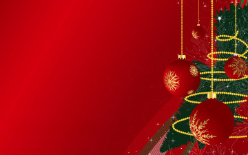 Картинка праздничные векторная+графика+ новый+год ёлка шары гирлянда