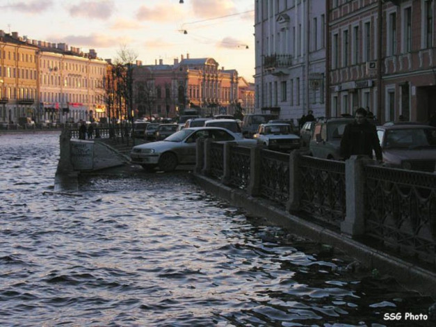 Обои картинки фото наводнение, питере, города
