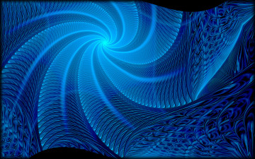 Картинка 3д графика fractal фракталы линии цвета изгиби