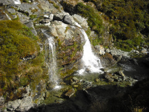 обоя новая, зеландия, природа, водопады, водопад