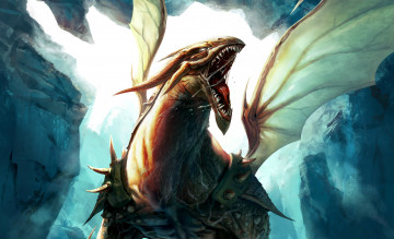 Картинка drakensang видео игры online дракон пасть крылья