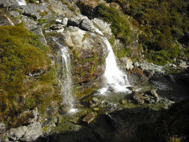 Обои картинки фото новая, зеландия, природа, водопады, водопад