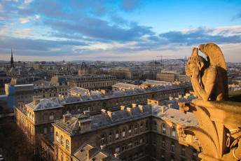 Картинка города париж+ франция химера панорама