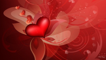 Картинка праздничные день+святого+валентина +сердечки +любовь сердечки