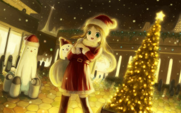 Картинка original аниме зима +новый+год +рождество