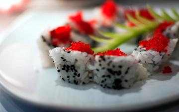 Картинка еда рыба +морепродукты +суши +роллы рис роллы икра
