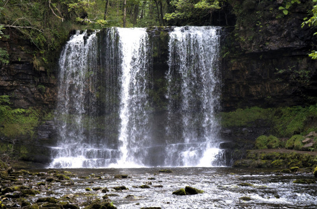 Обои картинки фото природа, водопады, поток, вода