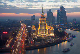 Картинка города москва+ россия москва вечер столицы