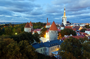 Картинка города таллин+ эстония башни