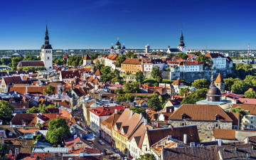 Картинка города таллин+ эстония панорама