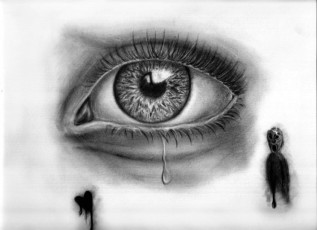 Картинка рисованное -+другое глаз слеза