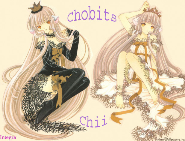 Обои картинки фото Чии, из, chobits, аниме