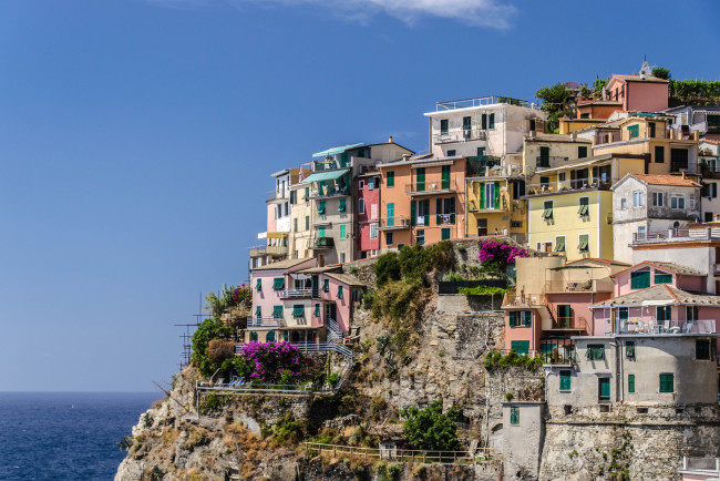 Обои картинки фото риомаджоре, италия, города, амальфийское, лигурийское, побережье, дома