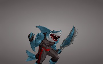 Картинка акула рисованные минимализм оружие shark