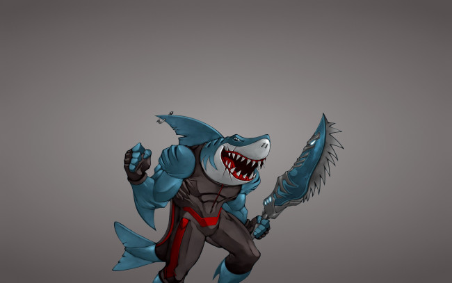 Обои картинки фото акула, рисованные, минимализм, оружие, shark