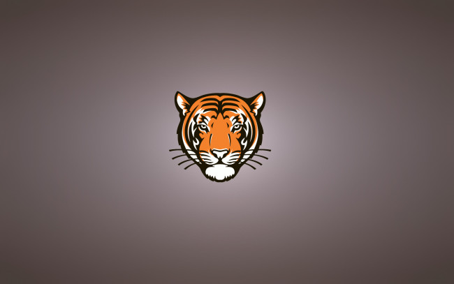Обои картинки фото тигр, рисованные, минимализм, tiger