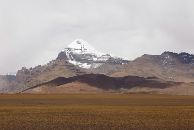 Обои картинки фото тибет,  кайлас, природа, горы, вершина, снег, гора, вид, паломничество, кайлас