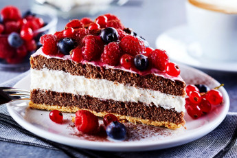 Картинка еда торты смородина ягодный торт