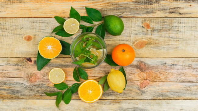 Обои картинки фото еда, цитрусы, апельсин, лайм, лимон