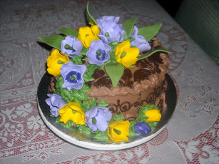 Картинка еда пирожные кексы печенье украшения шоколадный крем