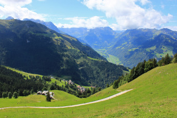 Картинка швейцария природа горы плато трава