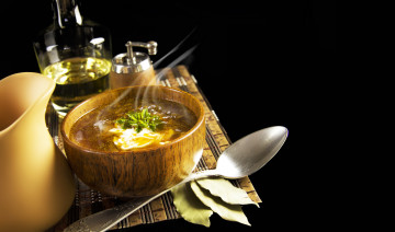 Картинка еда первые блюда ложка навар лавровый лист суп петрушка кувшин
