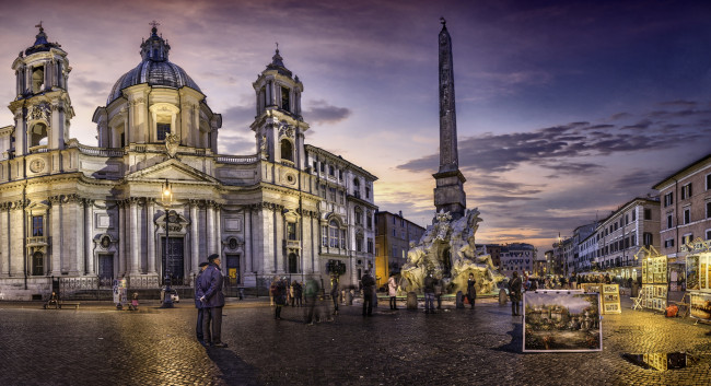 Обои картинки фото города, рим,  ватикан , италия, стела, площадь
