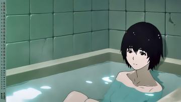 Картинка календари аниме девушка ванна вода