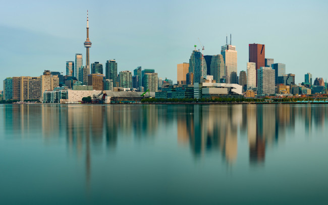 Обои картинки фото города, торонто , канада, панорама