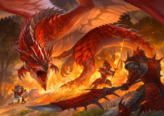 Картинка видео+игры monster+hunter дракон рыцари огонь