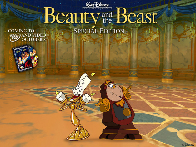 Обои картинки фото мультфильмы, beauty, and, the, beast