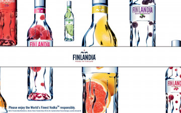обоя finlandia, бренды, финляндия, водка, бутылки