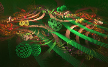 Картинка 3д графика fractal фракталы цвет фон