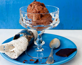 Картинка еда мороженое +десерты шоколад вазочка