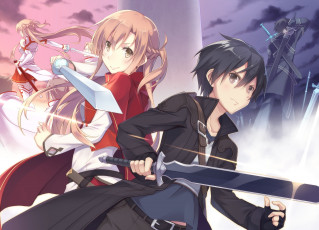 Картинка аниме sword+art+online art asuna sword online anime kirito