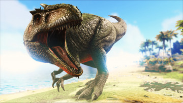 Картинка видео+игры ark +survival+evolved динозавр
