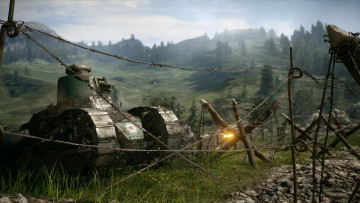 обоя видео игры, battlefield 1, танк