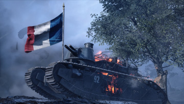 обоя видео игры, battlefield 1, танк