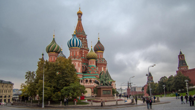 Обои картинки фото города, москва , россия, moscow, the, cathedral, of, vasily, blessed