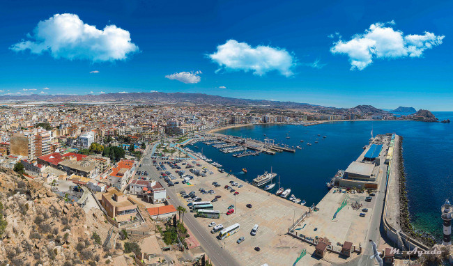 Обои картинки фото puerto de aguilas, города, - панорамы, побережье